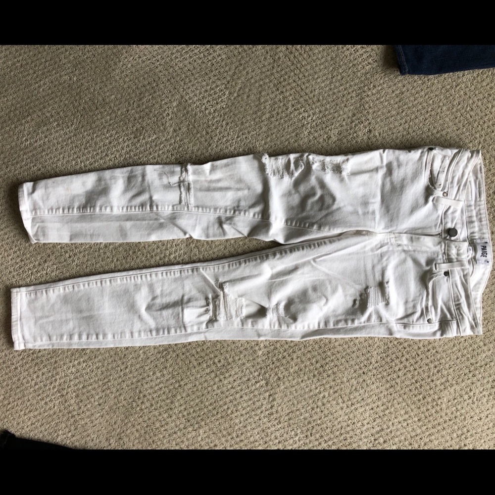 White paige jeans